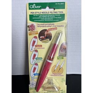Clover 8901 Pen Style Needle Felting Tool Small And Delicate Felt Projects New
